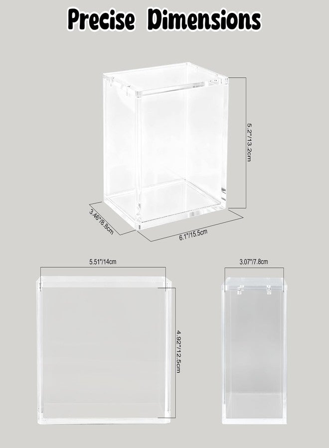 YSSPPOY PKMN Booster Box Case Protector, 8mm + 5mm Ultra Thick Acrylic Booster Box Case with 5x3mm Strong Magnets, Compatible with PKMN Booster Boxes - Image 4